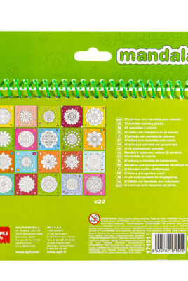 Mandala book paint with crayons ŽAISLAI - 3 Mandala book paint with crayons ŽAISLAI - 3