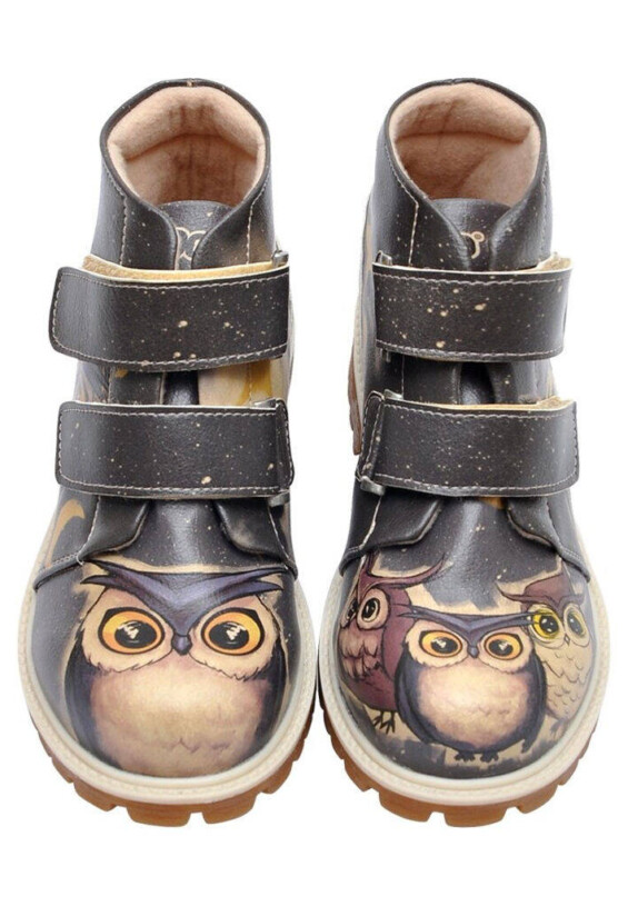 Vaikiški auliniai VEGAN batai “Owls family” BATAI VAIKAMS  - 2