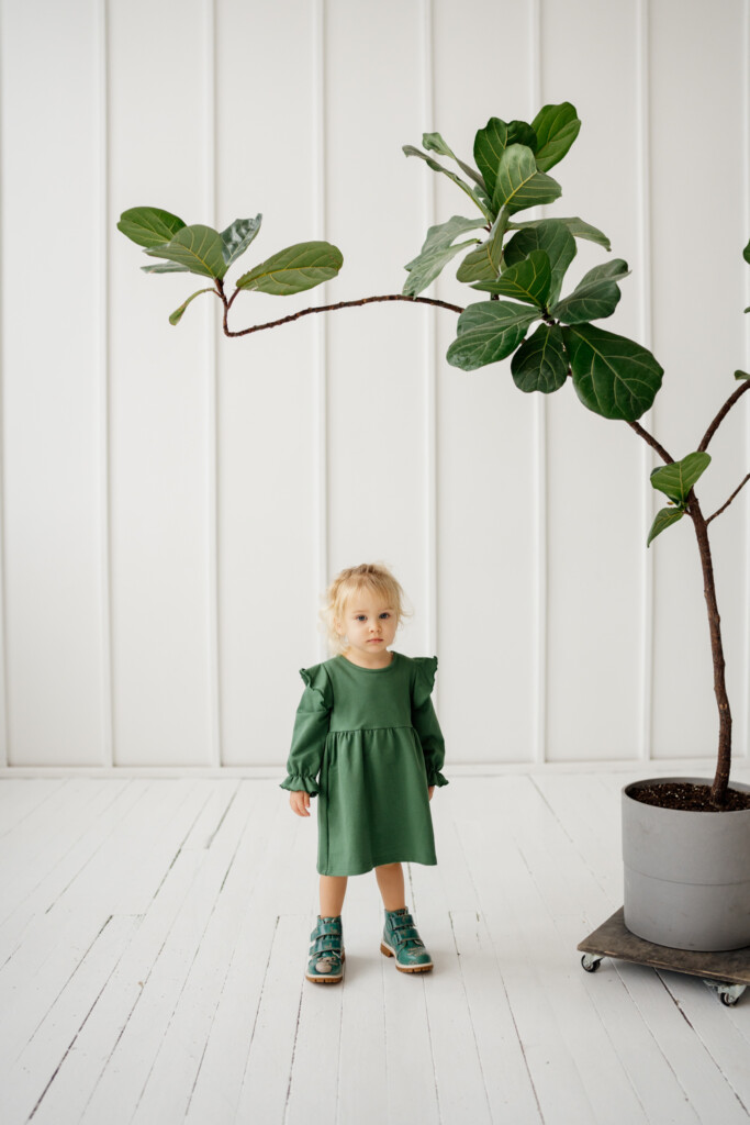 Kids dress with ruffles -50%  - 2