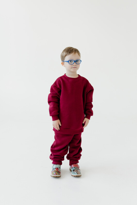 Vaikiškas laisvas džemperis, su pūkeliu IŠPARDAVIMAS  - 1