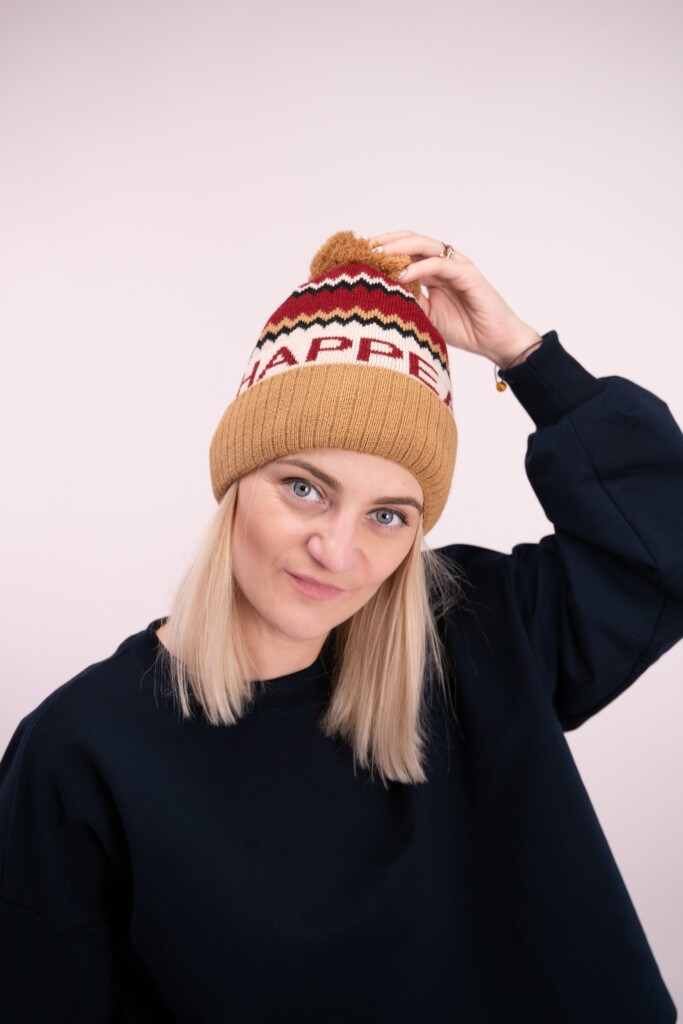 HAPPEAK žieminė kepurė, unisex Aksesuarai  - 4