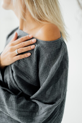 Short top with long sleeves Marškinėliai  - 5