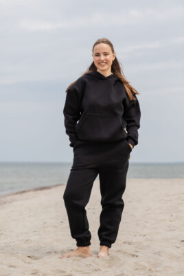 Džemperis su kišene, su pūkeliu, unisex IŠPARDAVIMAS  - 6