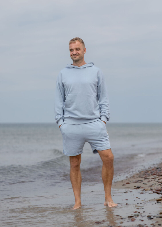 Hoodie with a pocket, thin material, unisex Džemperiai/švarkeliai  - 1