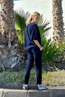 Siauros veliūrinės kelnės IŠPARDAVIMAS  - 6 Siauros veliūrinės kelnės IŠPARDAVIMAS  - 6