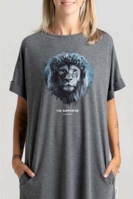 Ilga suknelė „The Supporter” Drabužiai su spauda  - 2