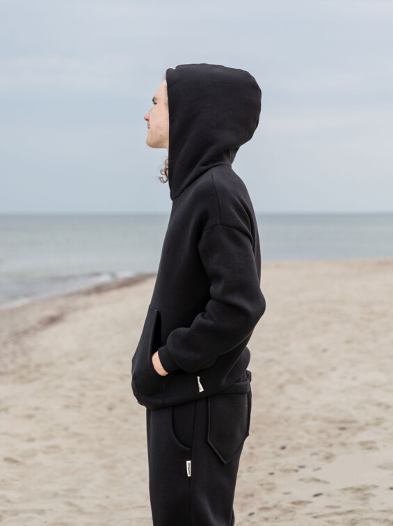 Hoodie with a pocket, warm, unisex Džemperiai/švarkeliai  - 5