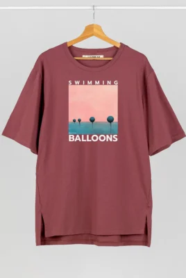 Marškinėliai „Swimming Balloons” Marškinėliai su spauda - 4 Marškinėliai „Swimming Balloons” Marškinėliai su spauda - 4