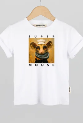 Marškinėliai „Super Mouse” ART.HAPPEAK  - 2 Marškinėliai „Super Mouse” ART.HAPPEAK  - 2