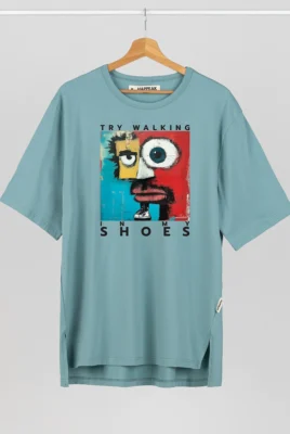 Marškinėliai „Try Walking In My Shoes” ART.HAPPEAK  - 2 Marškinėliai „Try Walking In My Shoes” ART.HAPPEAK  - 2