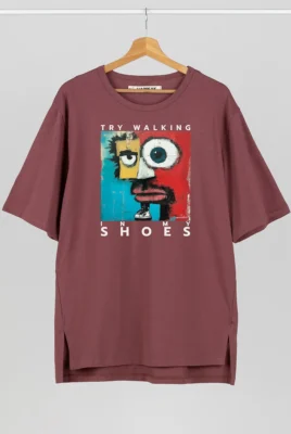 Marškinėliai „Try Walking In My Shoes” ART.HAPPEAK  - 5 Marškinėliai „Try Walking In My Shoes” ART.HAPPEAK  - 5