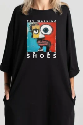 Trumpa suknelė „Try Walking In My Shoes” ART.HAPPEAK  - 2