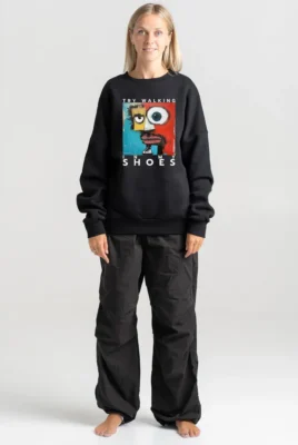 Džemperis „Try Walking In My Shoes” Drabužiai su spauda - 3 Džemperis „Try Walking In My Shoes” Drabužiai su spauda - 3