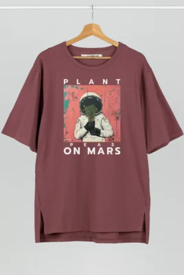 Marškinėliai „Plant Peas On MArs” Marškinėliai su spauda  - 2