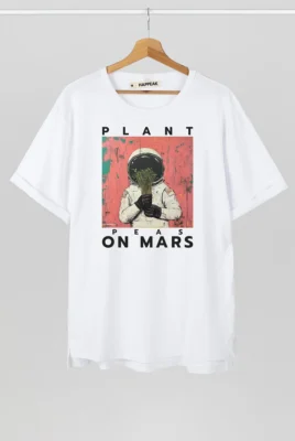 Marškinėliai „Plant Peas On MArs” Marškinėliai su spauda  - 5