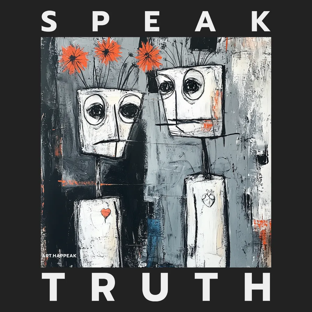 Trumpa suknelė „Speak Truth” Suknelės su spauda  - 5