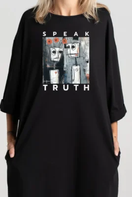 Trumpa suknelė „Speak Truth” ART.HAPPEAK  - 4