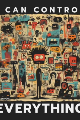 Trumpa suknelė „I Can Control Everything” Suknelės su spauda  - 3 Trumpa suknelė „I Can Control Everything” Suknelės su spauda  - 3