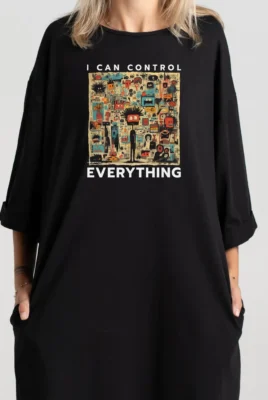 Trumpa suknelė „I Can Control Everything” Suknelės su spauda  - 2 Trumpa suknelė „I Can Control Everything” Suknelės su spauda  - 2
