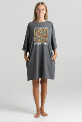 Trumpa suknelė „I Can Control Everything” Suknelės su spauda  - 7 Trumpa suknelė „I Can Control Everything” Suknelės su spauda  - 7