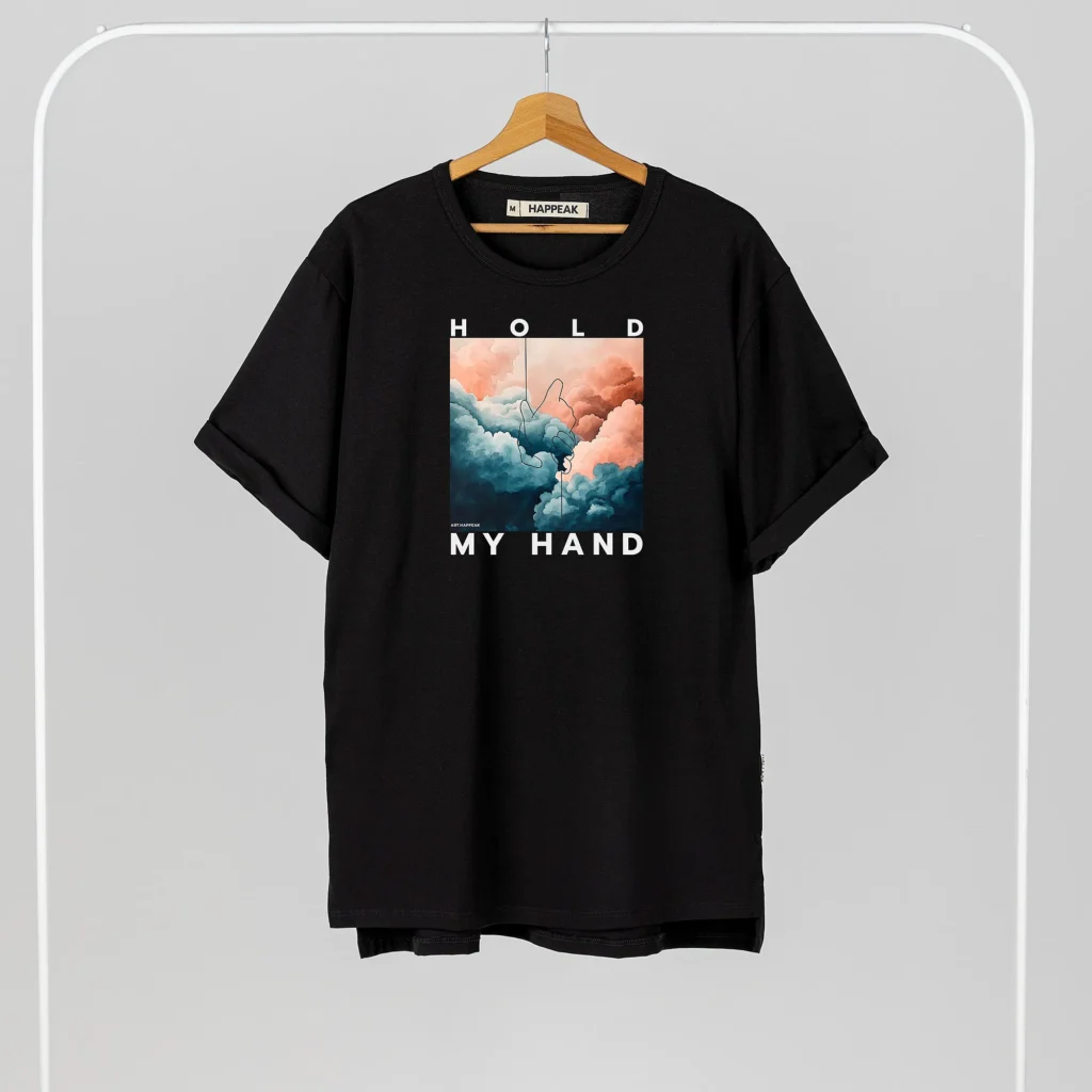Marškinėliai „Hold My Hand” ART.HAPPEAK  - 1
