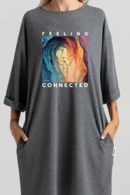 Trumpa suknelė „Feeling Connected” Drabužiai su spauda  - 2