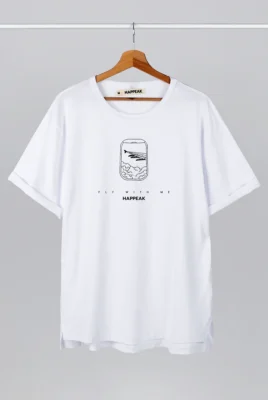 Marškinėliai „Fly With Me” Marškinėliai su spauda  - 4 Marškinėliai „Fly With Me” Marškinėliai su spauda  - 4