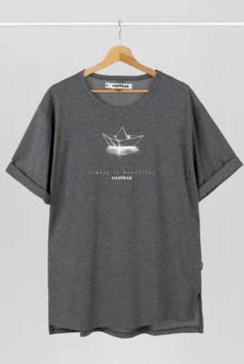 Marškinėliai „Paper boat” Marškinėliai su spauda - 3 Marškinėliai „Paper boat” Marškinėliai su spauda - 3