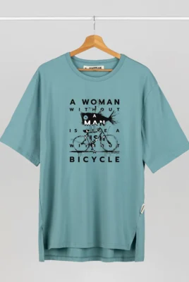 Marškinėliai „Fish without bicycle” Marškinėliai su spauda  - 5