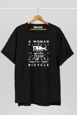 Marškinėliai „Fish without bicycle” Marškinėliai su spauda  - 4