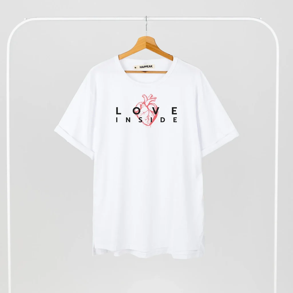 Marškinėliai „Love inside” Marškinėliai su spauda  - 3