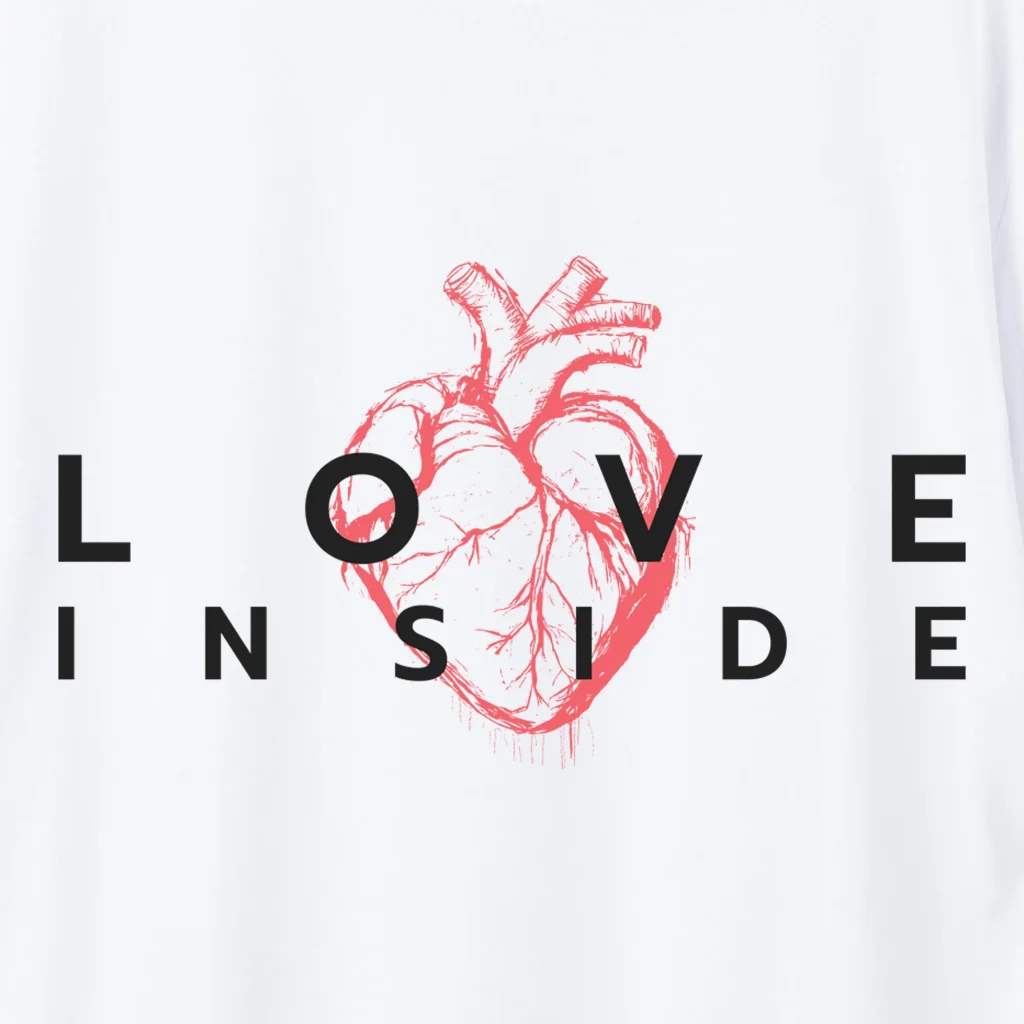 Marškinėliai „Love inside” ART.HAPPEAK  - 4