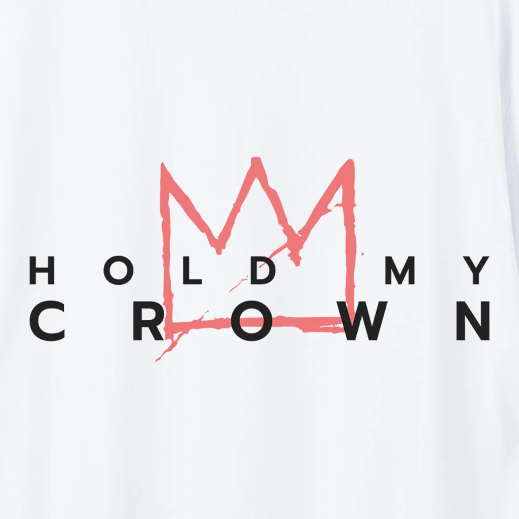 Marškinėliai „Hold my crown” Marškinėliai su spauda  - 4