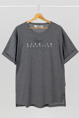 Marškinėliai „Life is beautiful” Marškinėliai su spauda  - 7