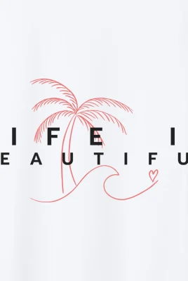 Marškinėliai „Life is beautiful” ART.HAPPEAK  - 8