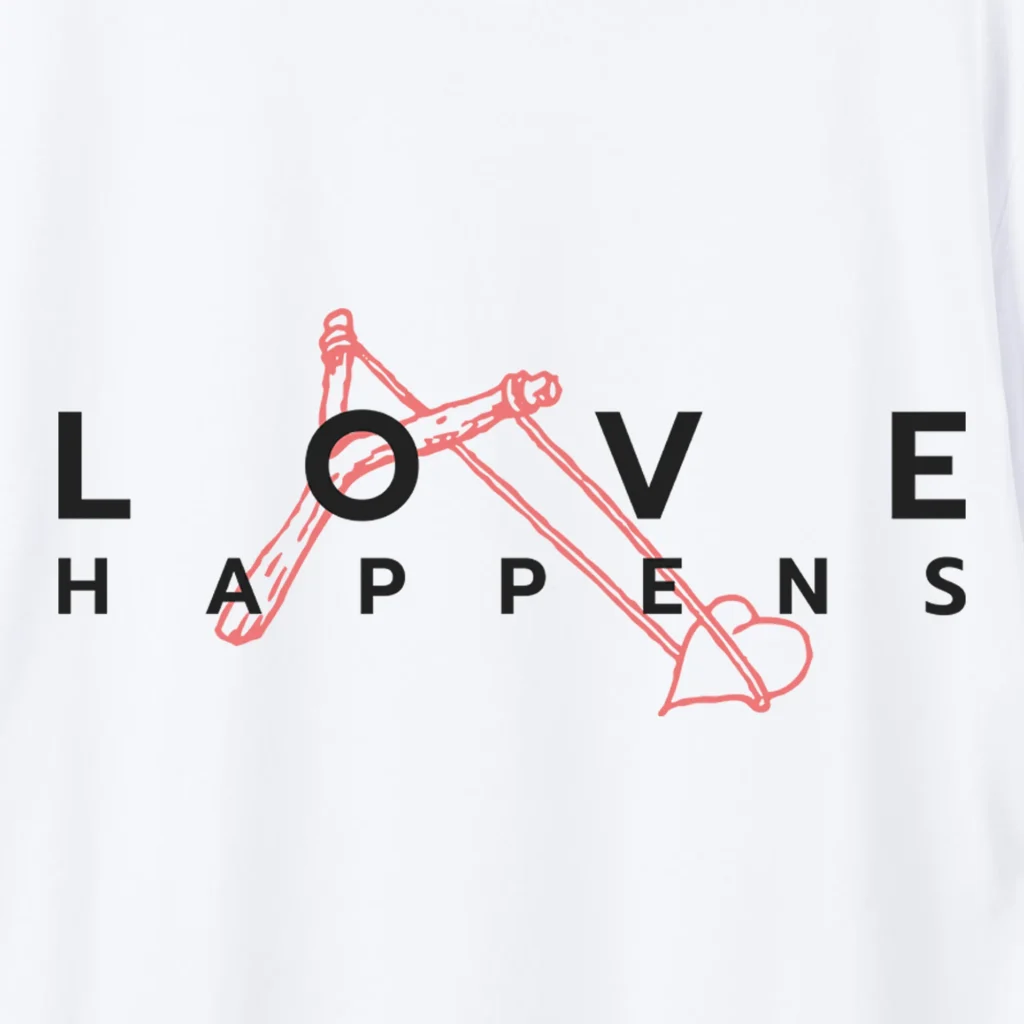 Marškinėliai „Love happens” ART.HAPPEAK  - 2