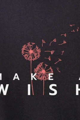 Marškinėliai „Make a wish” ART.HAPPEAK - 2 Marškinėliai „Make a wish” ART.HAPPEAK - 2