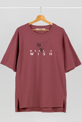 Marškinėliai „Make a wish” Marškinėliai su spauda - 2 Marškinėliai „Make a wish” Marškinėliai su spauda - 2