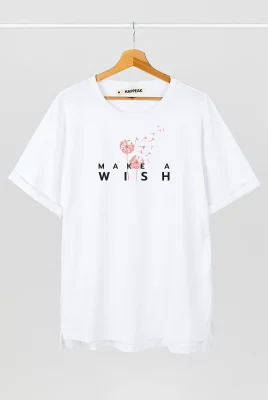 Marškinėliai „Make a wish” Marškinėliai su spauda - 3 Marškinėliai „Make a wish” Marškinėliai su spauda - 3