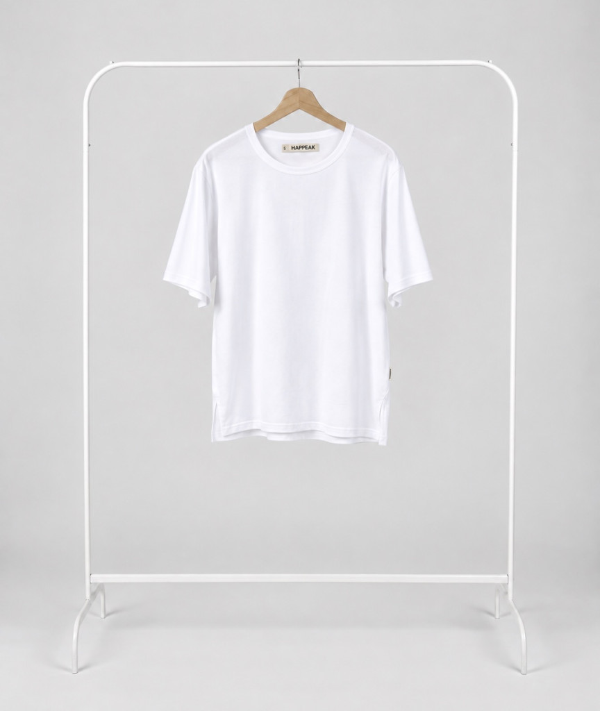 T-shirt with a slit Marškinėliai  - 1