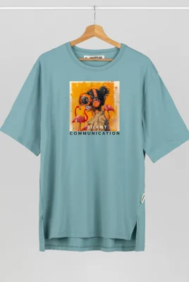 Marškinėliai „Silent Communication” Marškinėliai su spauda  - 5