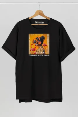 Marškinėliai „Silent Communication” Marškinėliai su spauda  - 4