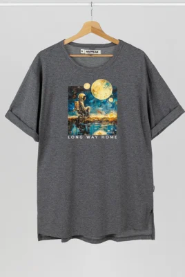 Marškinėliai „Long Way Home” Marškinėliai su spauda - 3 Marškinėliai „Long Way Home” Marškinėliai su spauda - 3