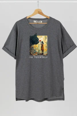 Marškinėliai „Be Friend To Yourself” ART.HAPPEAK - 4 Marškinėliai „Be Friend To Yourself” ART.HAPPEAK - 4