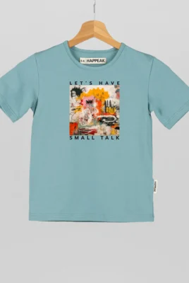 Marškinėliai „Small Talk” Drabužiai su spauda - 4 Marškinėliai „Small Talk” Drabužiai su spauda - 4