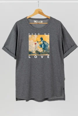 Marškinėliai „Feed My Love” Marškinėliai su spauda  - 3