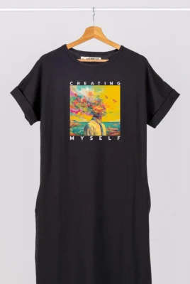 Ilga suknelė „Creating Myself” Suknelės su spauda - 2 Ilga suknelė „Creating Myself” Suknelės su spauda - 2