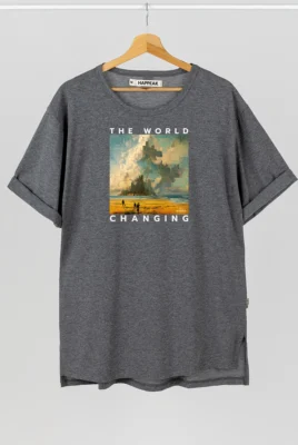 Marškinėliai „The World Is Changing” ART.HAPPEAK - 3 Marškinėliai „The World Is Changing” ART.HAPPEAK - 3