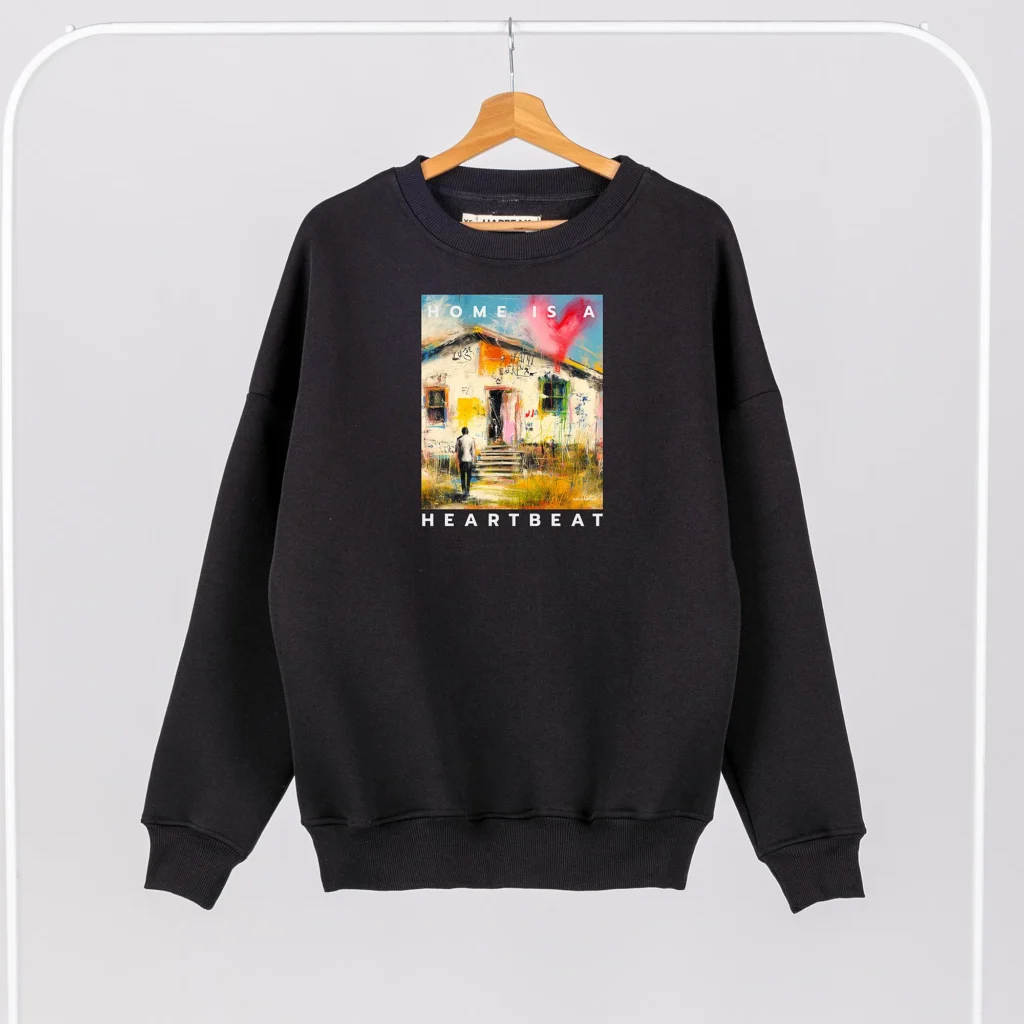 Džemperis „Home Is A Heartbeat” ART.HAPPEAK  - 1
