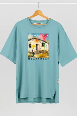 Marškinėliai „Home Is A Heartbeat” ART.HAPPEAK - 2 Marškinėliai „Home Is A Heartbeat” ART.HAPPEAK - 2